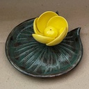 Тарілка для кольчиків та аромо "Жовта кубишка"